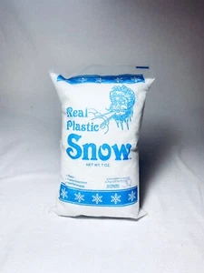 Real Plastic Snow Packed & Distributed In The USA by Department 56 Vintage - Picture 1 of 4