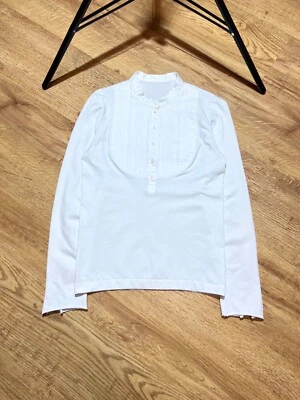 Blusa Top Camiseta Wolford Manga Larga Blanca Para Mujer Talla S Foto 1 de 4