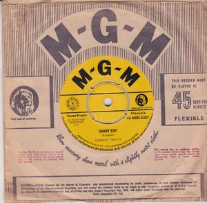 CONWAY TWITTY Danny Boy / Halfway To Heaven 45 SirH70 - Picture 1 of 2