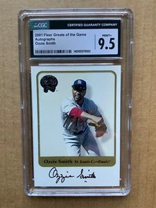 2001 Fleer Greats of the Game Autograph OZZIE SMITH Just Graded CGC 9.5 Auto 10 - Picture 1 of 2