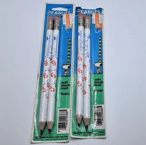 New Sealed Lot of Vintage Empire Pedigree Husky Pencils Snoopy Peanuts Woodstock - Picture 1 of 2