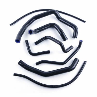 Black Fit Honda CBR 600 F4 F4I 1999-2002 Silicone Radiator Hose Kit Coolant Pipe Foto 1 de 4