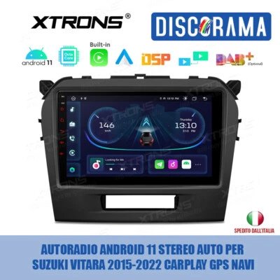AUTORADIO ANDROID 11 STEREO AUTO PER SUZUKI VITARA 2015-2022 CARPLAY GPS NAVI - Immagine 1 di 4