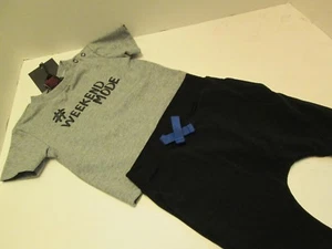 Boy's "Weekend Mode" 2-Piece Outfit by Jarvis Archer, Size 3-6 Months, NWT - Picture 1 of 3