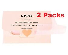 2 NYX Professional Makeup Blotting Paper Tea Tree Oil Mattifying Effect 200 pcs