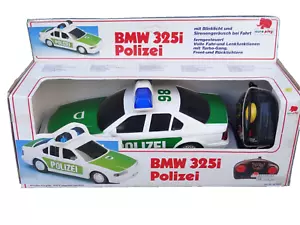 BMW 325i Polizei Spielzeug Vintage Kabelfernsteuerung Auto Europlay NEU OVP - Bild 1 von 8