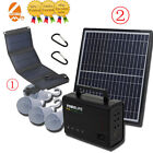 Solar Panel Power Generator Kit Portable Battery Pack Power Station Solar Backup