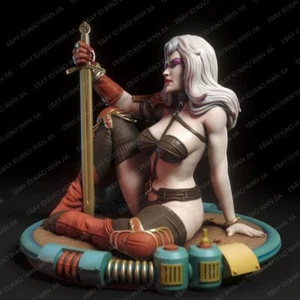 Modellino statuina in resina scala 1/24 Taarna heavy metal girl nsfw non verniciato non assemblato - Foto 1 di 8