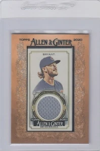 MAGLIA GIOCO 2020 TOPPS ALLEN GINTER KRIS BRYANT MINI INCORNICIATA RELIC CUBS ROCKIES - Foto 1 di 1