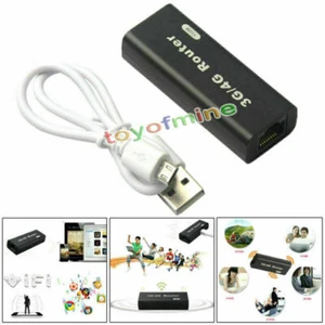 Mini Router Inalámbrico Portátil 3G/4G WiFi Hotspot 802.11b/g/n 150Mbps RJ45 USB - Imagen 1 de 8
