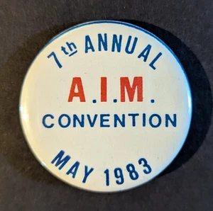 A.I.M. Convention 7th Annual May 1983 American Int'l Matchbox - Pin Button Badge - Bild 1 von 3