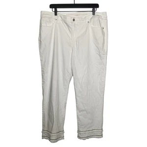 Chicos Jeans So Slimming Girlfriend Slim Leg Crop Damengröße 3/US 16 weiß - Bild 1 von 6