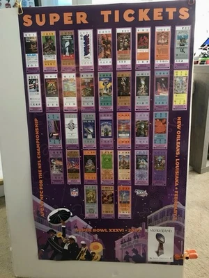 超级碗门票图片带分数 2002 年海报 — 第 1/4 张图片