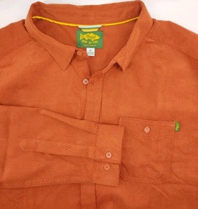 Marsh Wear Rust Cordy Long Sleeve Button Up Shirt Men’s Size XL - Picture 1 of 14