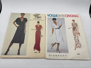 Vogue Paris Originals Pattern Givenchy 2042/2165 Dress Size 16 Original Uncut - Picture 1 of 4