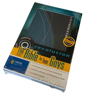 NIV Revolution The Bible for Teen Guys 2007 Blue Black Text 1984 SEALED - Bild 1 von 11
