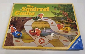 The Squirrel Game 1987 Ravensburger Age 5-10 Wheelbarrow Pinecone Collection - Picture 1 of 22