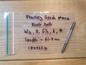 Vintage Stanley Plane Knob Bolt Woodworking Tools 4 1/2, 5, 6, 7 Carpentry Tool - Picture 1 of 1