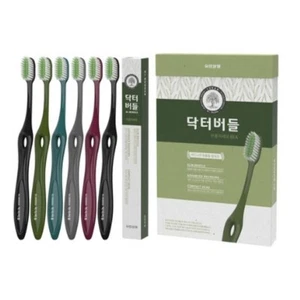Dr. BURDLE Double fine hair toothbrush 6pcs set Korea - Picture 1 of 8