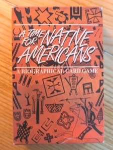 1993 A TIME FOR NATIVE AMERICANS Biographical Card Game ARISTOPLAY Complete - Picture 1 of 10