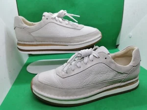 Clarks womens Craft Run Lace White Suede Casual Sneaker Shoes Size 9.5 - Picture 1 of 19