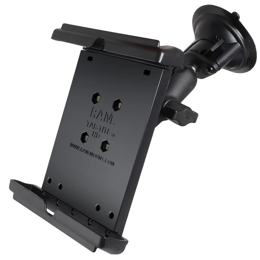 RAM Twist-Lock Suction Cup Mount w/ Tab-Tite Cradle f/ 8" Tablet, Fits iPad Mini - Image 1 of 1