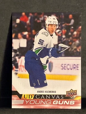 2022-23 UD Series 2 Canvas Young Guns #C222 Andrei Kuzmenko - Vancouver Canucks - Image 1 of 2