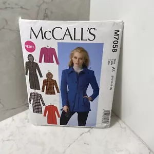 McCalls Pattern M7058 Hoodie Jackets Coats Belt Sizes 6-8-10-12-14 UNCUT - Picture 1 of 2