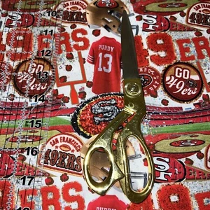 Custom SF Football Patches 100% Cotton 11.5x 56 Ships Fast - Picture 1 of 1