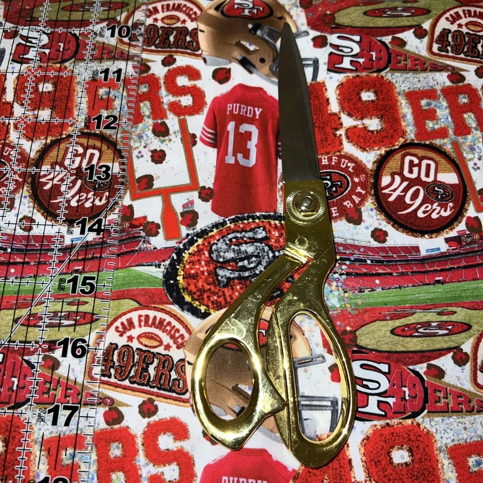 Custom SF Football Patches 100% Cotton 11.5x 56 Ships Fast - Image 1 of 1