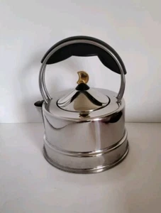 Vintage OTTONI FABRICA 18/10 Kettle Bodum Jorgenson Style Memphis Deco Modern - Picture 1 of 9