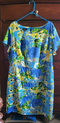 Abito da donna ALYX guaina blu acquerello taglia 24 W.