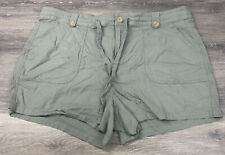 Torrid Sage Green Linen Blend Shorts Size 20
