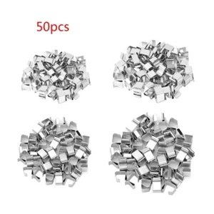 Pack of 50 Metal Hooks Convenient Light Attach for Easy Christmas Light Mounting - Picture 1 of 12
