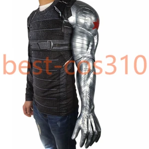 Cosplay Winter Soldier Bucky Barnes Armor Arm Man Civil War Halloween Arm Props - Picture 1 of 11