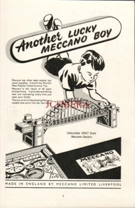 MECCANO Engineering/Construction Kits ADVERT #2 Vintage 1945 Print Ad 686/41 - Picture 1 of 1