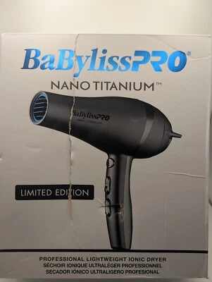 Secador iônico leve BaBylissPRO NANO TITANIUM edição limitada profissional - Imagem 1 de 4