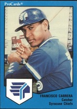 1989 Syracuse Chiefs ProCards #791 Francisco Cabrera
