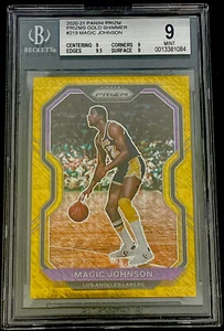 2020 Prizm GOLD Shimmer #/10 Magic Johnson Lakers BGS 9 Mint - Picture 1 of 3