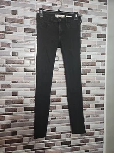 Hollister Co. - Juniors Low-Rise Black Skinny Jeans - OR 24 /30 - Picture 1 of 4