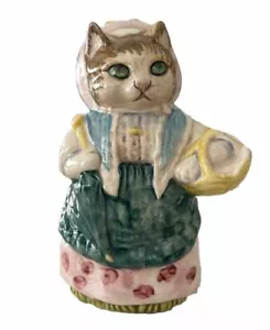 RARE Royal Albert Beatrix Potter - Cousin Ribby 1989 Cat Kitten Figurine UK Made - Picture 1 of 5