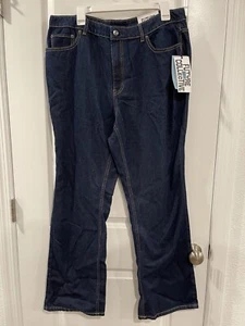 Future Collective Jeans Women Blue Denim Dark Straight Reese Blutstein Size 16 - Picture 1 of 10