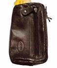 GENUINE LEATHER LARGE  KEY / COIN POUCH  ( BROWN ) 37008
