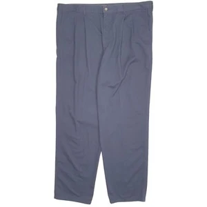 Pantalón chino plisado vintage años 80 LEE algodón azul marino para hombre W42 L32 - Imagen 1 de 7
