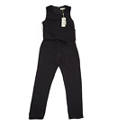 Damsel In A Dress Black Sleeveless Jumpsuit Uk Women's Size 12 Bnwt W30 CC180