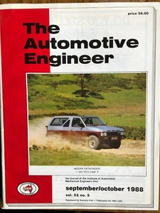 The Automotive Engineer Journal - Vol 52 #5 September/October 1988 - Picture 1 of 1