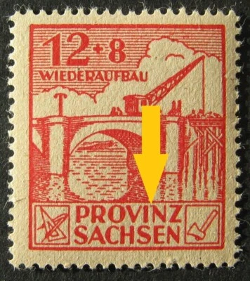 Германия-Союзническая оккупация Советская зона-Провинция Саксония Mi No 88 MNH 1945 Ошибка! - Изображение 1 из 3