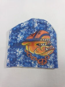 Chuns Skull Cap Bulldog Blue Orange White With Original Tag - Picture 1 of 10