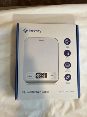 Báscula de cocina digital Etekcity blanca nueva modelo EKS-C302-WUS Foto 1 de 3