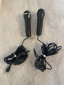 Rock Band Logitech A-0234A Disney Interactive Studios & EA USB Microphone Pair - Picture 1 of 6